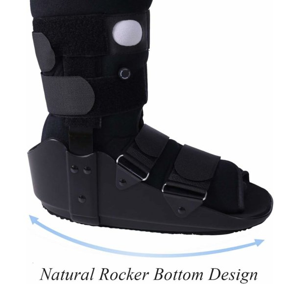 Size SMALL Black Medibot Walker Boot, Fracture Boot for Foot and Ankle 8.3-9.3" - Picture 2 of 9